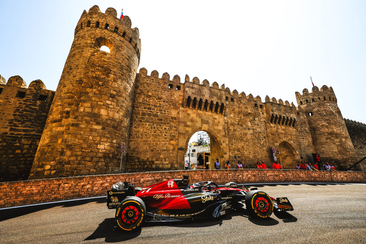 Valtteri Bottas (FIN) Alfa Romeo F1 Team C43.
Formula 1 World Championship, Rd 4, Azerbaijan Grand Prix, Friday 28th April 2023. Baku City Circuit, Azerbaijan.