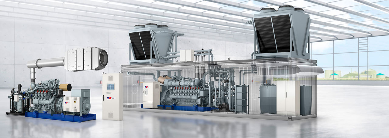 Accelleron’s A100-H series is available in several sizes to match the power ratings and cylinder configurations of the mtu S4000 L64FB genset