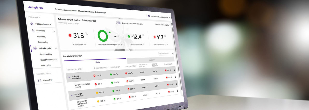 Accelleron's engine optimization software Tekomar XPERT